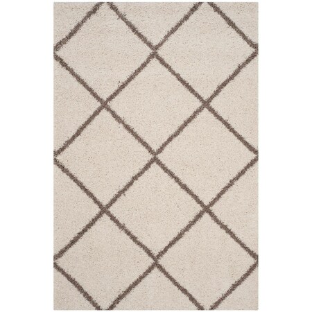 Safavieh Hudson Shag Power Loomed Large Rectangle Area Rug; Ivory & Beige - 10 x 14 ft. SGH281D-10